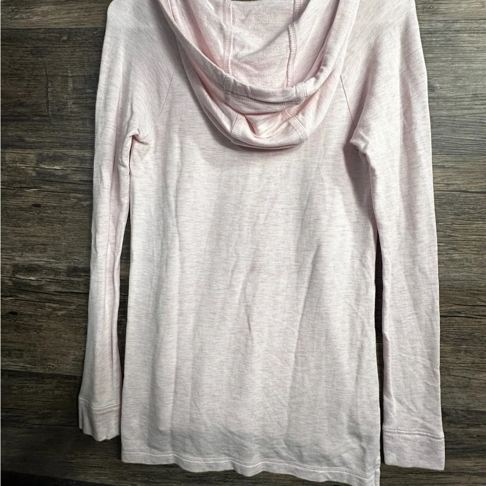 Lilly Pulitzer Luxletic Pink Relaxed Tie Front Hoodie - Picture 2 of 8